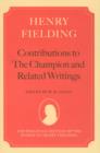 Image for Henry Fielding: Contributions to The Champion, and Related Writings