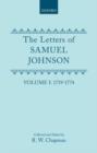 Image for The letters of Samuel Johnson, with Mrs. Thrale&#39;s genuine letters to him : Volume I: 1719-1774, Letters 1-369