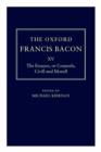 Image for The Oxford Francis Bacon XV