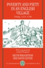 Image for Poverty and Piety in an English Village