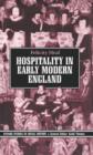 Image for Hospitality in Early Modern England