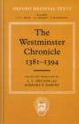 Image for The Westminster Chronicle 1381 - 1394