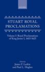 Image for Stuart Royal Proclamations I: Royal Proclamations of King James I, 1603-1625