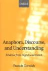 Image for Anaphora, Discourse, and Understanding
