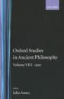 Image for Oxford Studies in Ancient Philosophy: Volume VIII: 1990