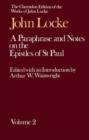 Image for John Locke: A Paraphrase and Notes on the Epistles of St. Paul
