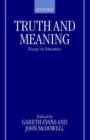Image for Truth and meaning  : essays in semantics