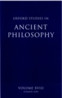Image for Oxford Studies in Ancient Philosophy: Volume XVIII