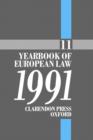 Image for Yearbook of European Law 1991