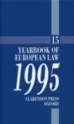 Image for Yearbook of European lawVol. 15: 1995 : 1995