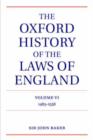 Image for The Oxford History of the Laws of England Volume VI