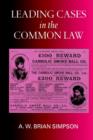 Image for Leading Cases in the Common Law