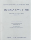 Image for Discoveries in the Judaean Desert: Volume XVIII. Qumran Cave 4: XIII