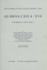 Image for Discoveries in the Judaean Desert: Volume XXII. Qumran Cave 4: XVII