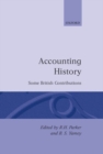 Image for Accounting History : Some British Contributions
