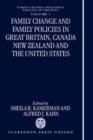 Image for Family Change and Family Policies in Great Britain, Canada, New Zealand, and the United States