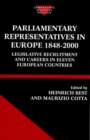 Image for Parliamentary Representatives in Europe 1848-2000