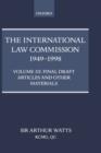 Image for The International Law Commission 1949-1998: Volume Three: Final Draft Articles of the Material