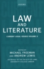 Image for Law and Literature : Current Legal Issues Volume 2
