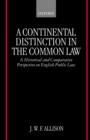 Image for A Continental Distinction in the Common Law