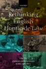Image for Rethinking English Homicide Law