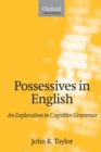 Image for Possessives in English  : an exploration in cognitive grammar