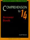 Image for Comprehension to 14 answer book : Answer Book