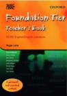 Image for WJEC/CBAC GCSE English/English Literature : Foundation Tier Teacher&#39;s Guide
