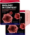 Image for Biology in context for Cambridge international AS &amp; A level: Student book