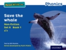 Image for Read Write Inc. Phonics: Save the Whale (Blue Set 6 Non-fiction 1)