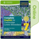 Image for Complete English for Cambridge Lower Secondary Online Student Book 7 (First Edition)