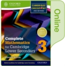 Image for Complete Mathematics for Cambridge Lower Secondary Book 3 : Online Student Book (First Edition)