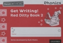 Read Write Inc. Phonics: Get Writing! Red Ditty Book 2 Pack of 10 - Miskin, Ruth