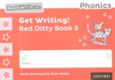 Read Write Inc. Phonics: Get Writing! Red Ditty Book 3 Pack of 10 - Miskin, Ruth