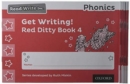 Read Write Inc. Phonics: Get Writing! Red Ditty Book 4 Pack of 10 - Miskin, Ruth