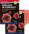 Image for Biology in Context for Cambridge International AS &amp; A Level Print and Online Student Book Pack