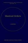 Image for Maximal orders