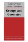 Image for Groups and Geometry