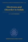 Image for Electrons and disorder in solids