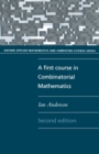Image for A First Course in Combinatorial Mathematics