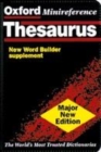 Image for Oxford minireference thesaurus
