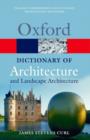 Image for A dictionary of architecture and landscape architecture