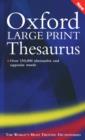 Image for OXF LARGE PRINT THESAURUS EXPORT ED C