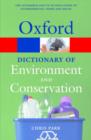 Image for A Dictionary of Environment and Conservation