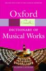 Image for The Oxford dictionary of musical works