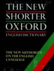 Image for The New Shorter Oxford English Dictionary