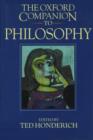 Image for The Oxford companion to philosophy