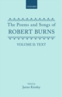 Image for POEMS SONGS ROBERT BURNS VOL2TEXT C