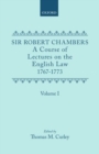 Image for COURSE LECT ENG LAW OXF 176773 VOL1 C