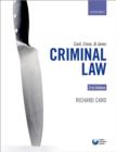 Image for Card, Cross, and Jones: Criminal Law